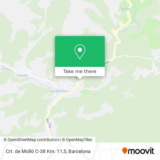 Crt. de Molló C-38 Km. 11,5 map