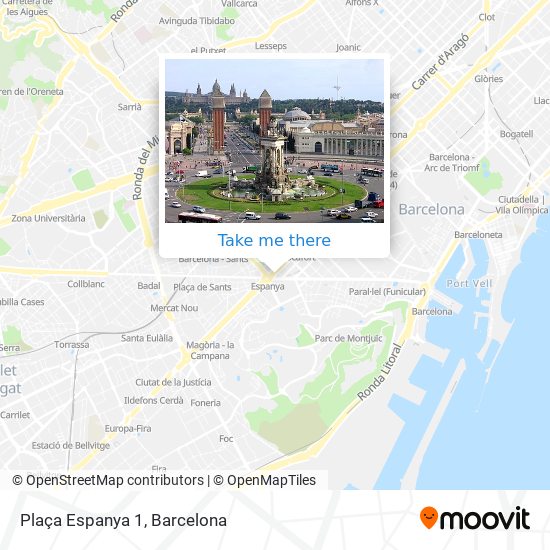 Plaça Espanya 1 map