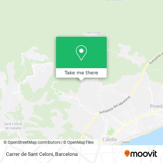 Carrer de Sant Celoni map