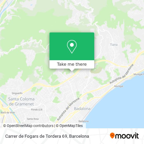 Carrer de Fogars de Tordera 69 map