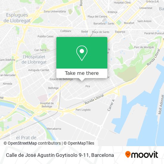 Calle de José Agustín Goytisolo 9-11 map