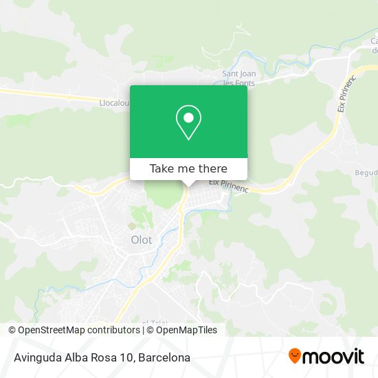 Avinguda Alba Rosa 10 map