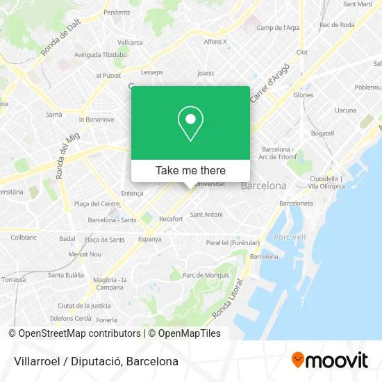 Villarroel / Diputació map