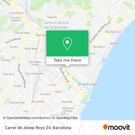 mapa Carrer de Josep Royo 24