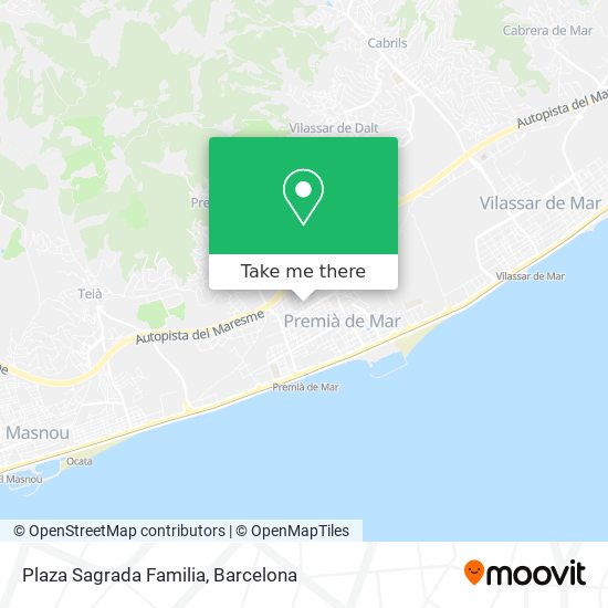 Plaza Sagrada Familia map