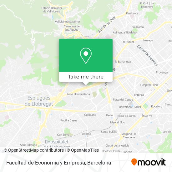 Facultad de Economía y Empresa map