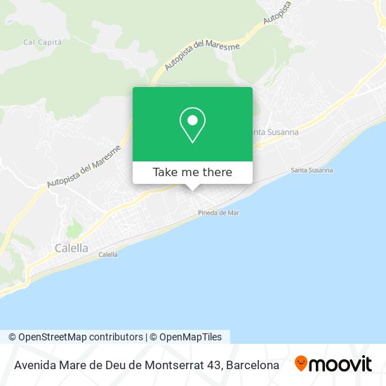 Avenida Mare de Deu de Montserrat 43 map