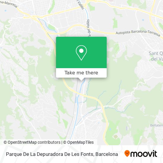 mapa Parque De La Depuradora De Les Fonts