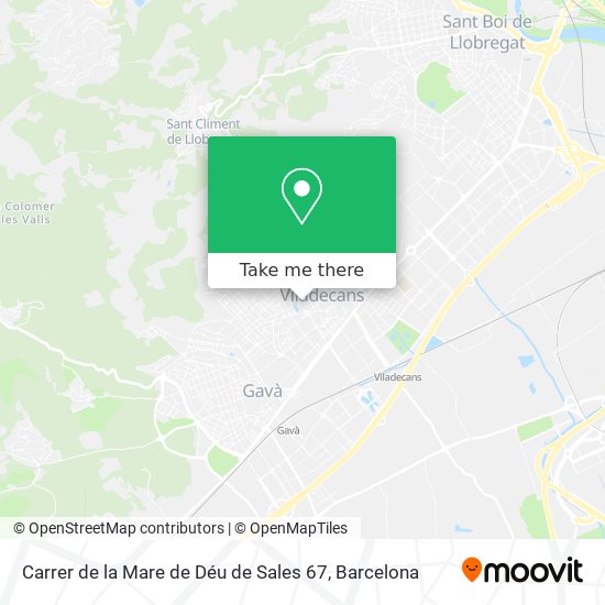 Carrer de la Mare de Déu de Sales 67 map