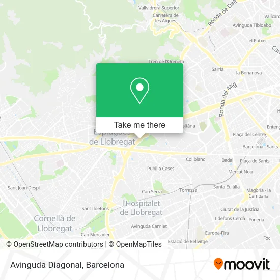 Avinguda Diagonal map