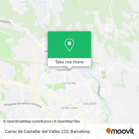 Carrer de Castellar del Vallès 222 map
