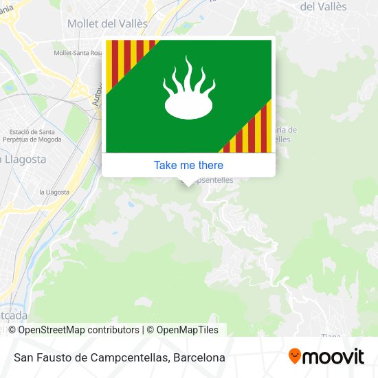 San Fausto de Campcentellas map