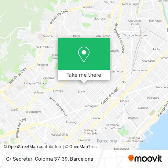 C/ Secretari Coloma 37-39 map