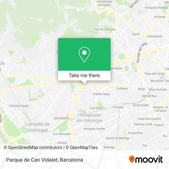 Parque de Can Vidalet map