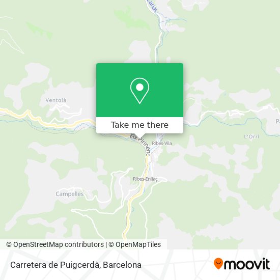 Carretera de Puigcerdà map