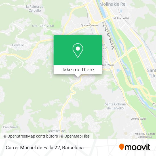 Carrer Manuel de Falla 22 map