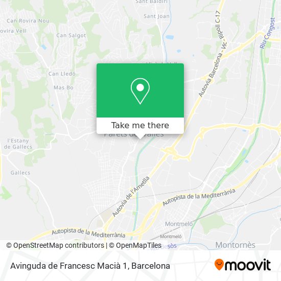 Avinguda de Francesc Macià 1 map