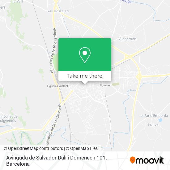 Avinguda de Salvador Dalí i Domènech 101 map
