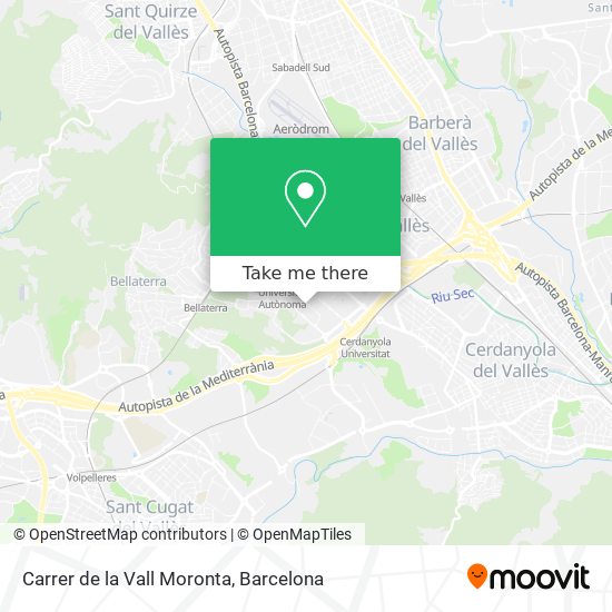 Carrer de la Vall Moronta map