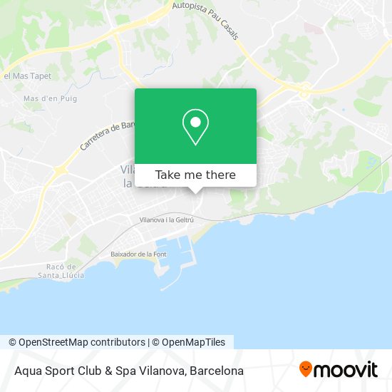 Aqua Sport Club & Spa Vilanova map