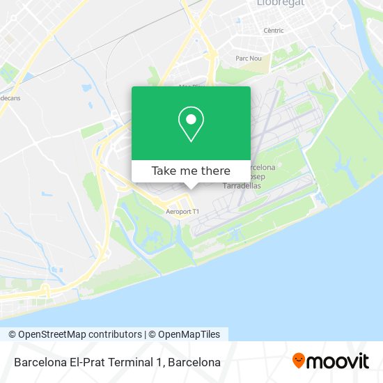 Barcelona El-Prat Terminal 1 map