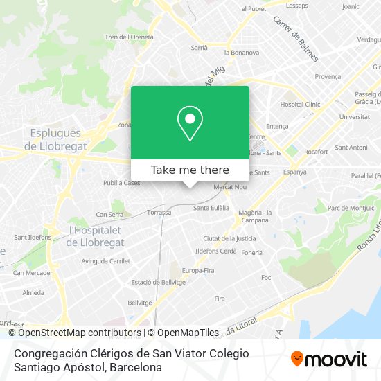 mapa Congregación Clérigos de San Viator Colegio Santiago Apóstol