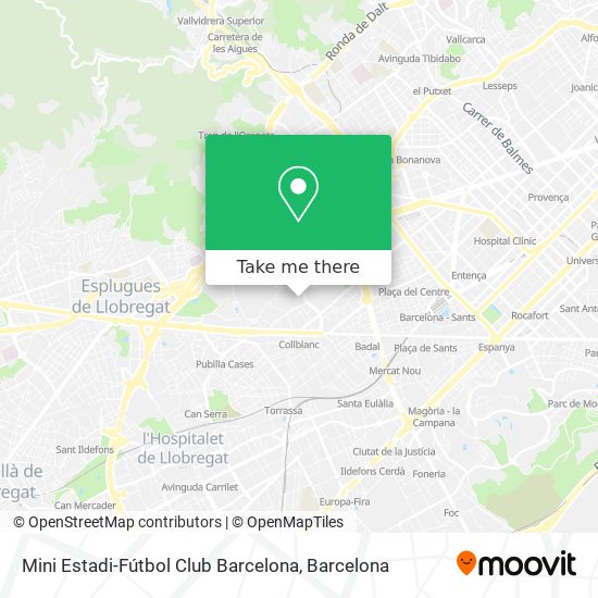 Mini Estadi-Fútbol Club Barcelona map