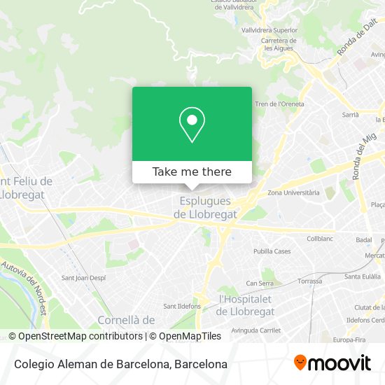 Colegio Aleman de Barcelona map
