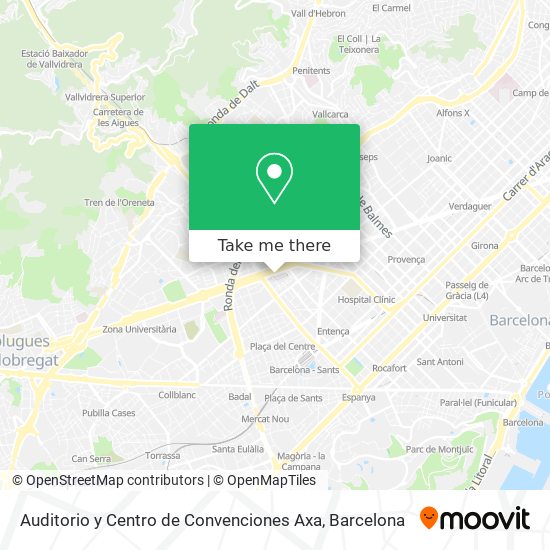 Auditorio y Centro de Convenciones Axa map