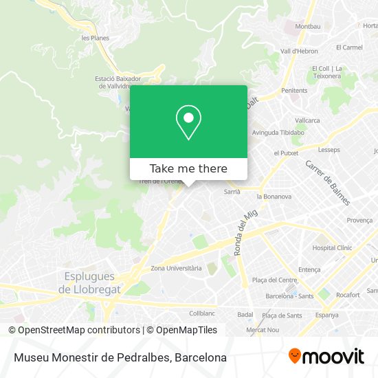 Museu Monestir de Pedralbes map