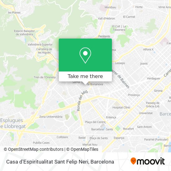 Casa d'Espiritualitat Sant Felip Neri map