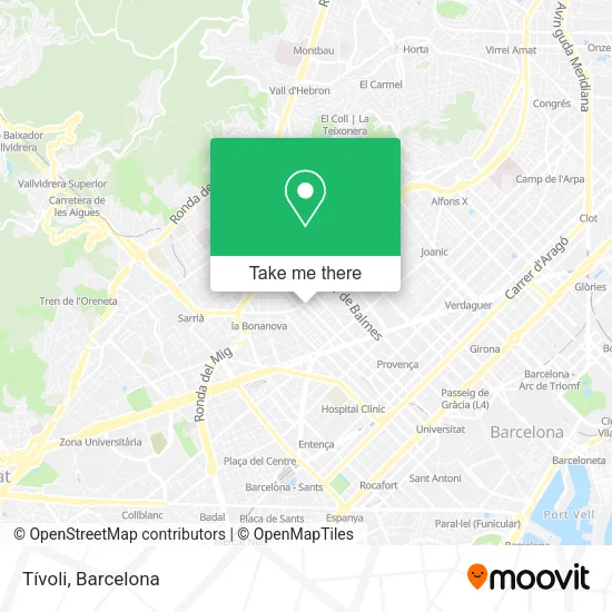 Tívoli map