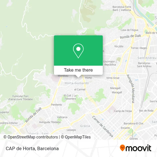 CAP de Horta map