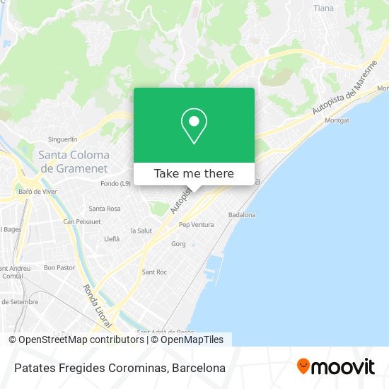 Patates Fregides Corominas map