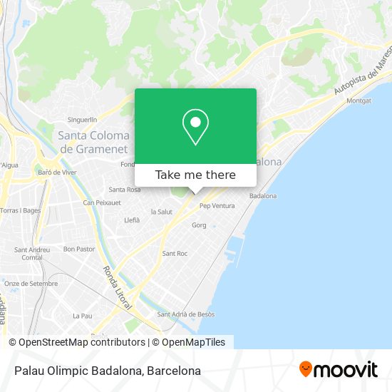 Palau Olimpic Badalona map