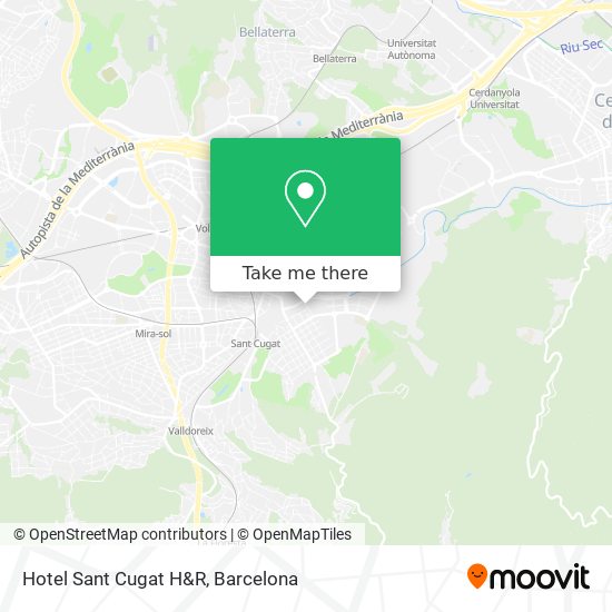 Hotel Sant Cugat H&R map