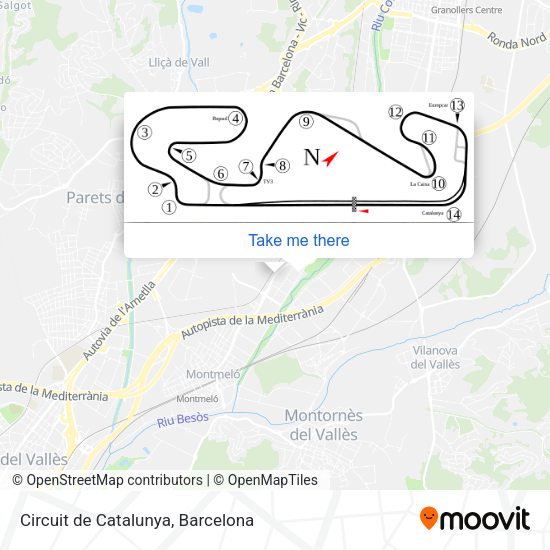 Circuit de Catalunya map