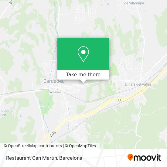Restaurant Can Martin map