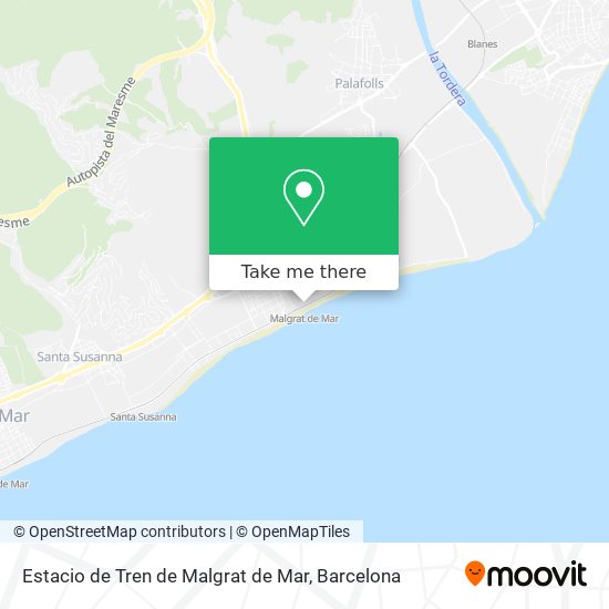 Estacio de Tren de Malgrat de Mar map