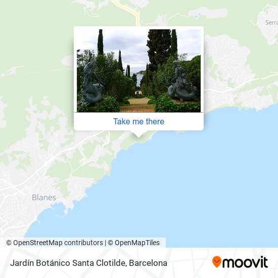 mapa Jardín Botánico Santa Clotilde