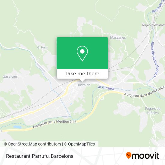 Restaurant Parrufu map