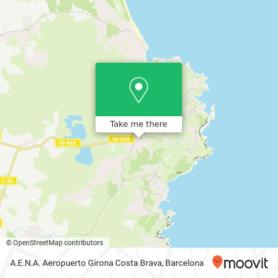 A.E.N.A. Aeropuerto Girona Costa Brava map