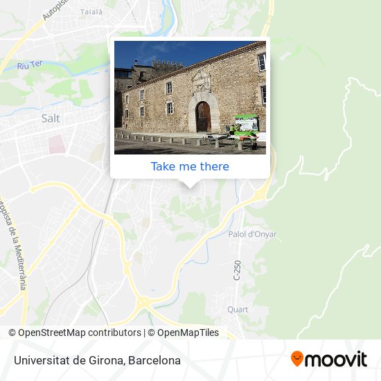 mapa Universitat de Girona