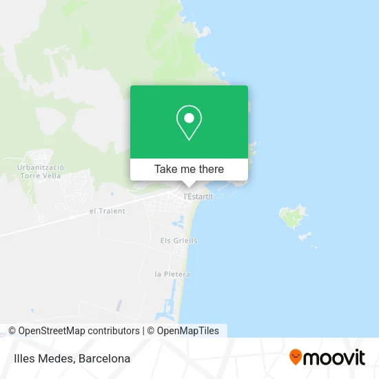 Illes Medes map