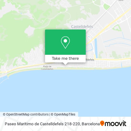 Paseo Marítimo de Castelldefels 218-220 map