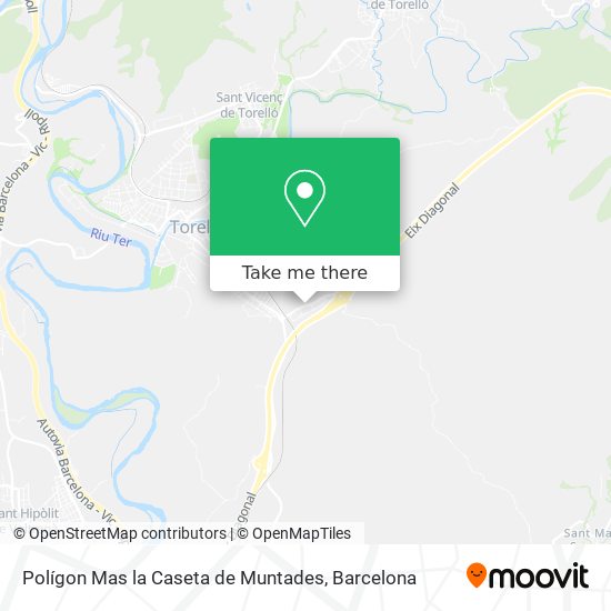 Polígon Mas la Caseta de Muntades map