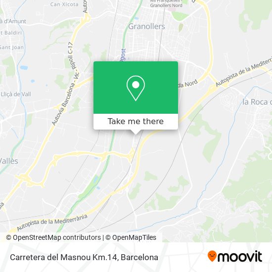 Carretera del Masnou Km.14 map
