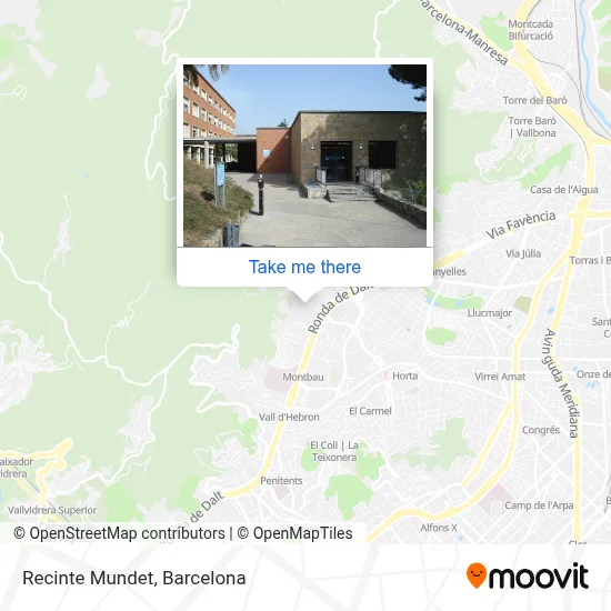 Recinte Mundet map
