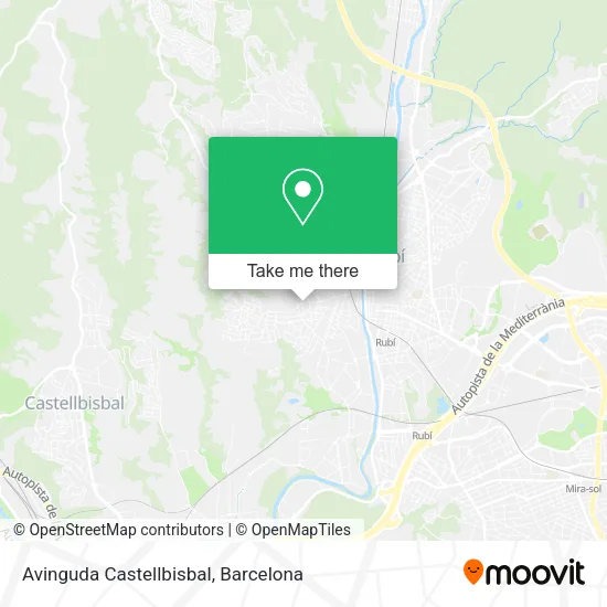 mapa Avinguda Castellbisbal