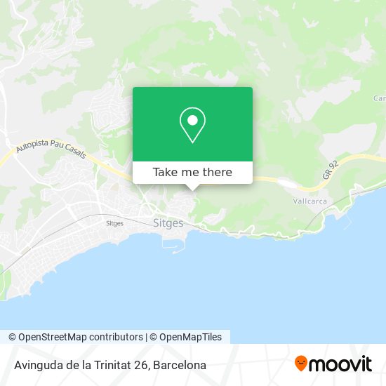 Avinguda de la Trinitat 26 map
